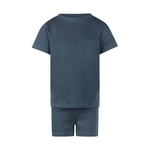 Koko Noko shortama donkerblauw Jongens/Meisjes Katoen Ronde hals Effen