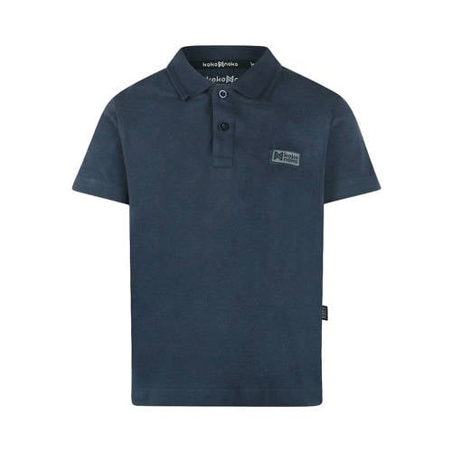 Koko Noko polo donkerblauw Jongens Katoen Polokraag Effen - maat 128 afbeelding