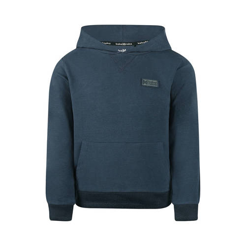 Koko Noko hoodie donkerblauw Sweater Jongens Katoen Capuchon Effen - maat 128 afbeelding
