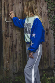 thumbnail: LOOXS 10sixteen wide leg casual broek lichtgrijs