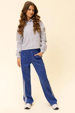 straight casual broek blauw
