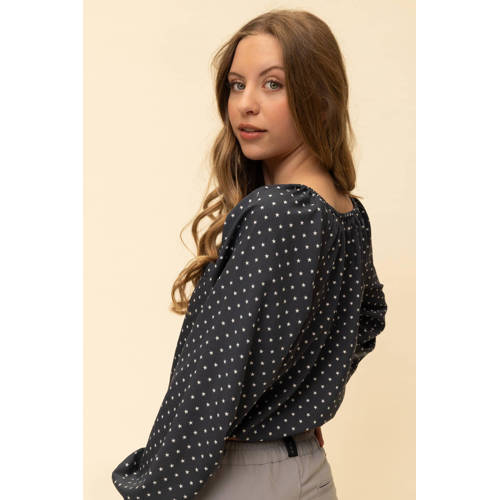 LOOXS 10sixteen blousetop antraciet Grijs Meisjes Polyester Ronde hals - maat 176 afbeelding