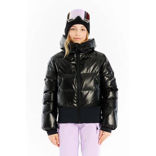 Protest ski jas PRTSparkle zwart Skijack Meisjes Polyester Capuchon Effen - maat 140 afbeelding