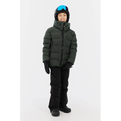 Protest ski jas PRTDillon donkergroen Skijack Jongens Polyester Capuchon - maat 152 afbeelding