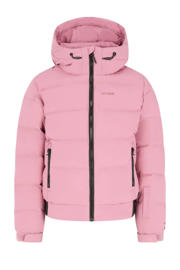 thumbnail: Roze meisjes Protest ski-jas PRTELINY van polyester met effen, capuchon en winddichte rits