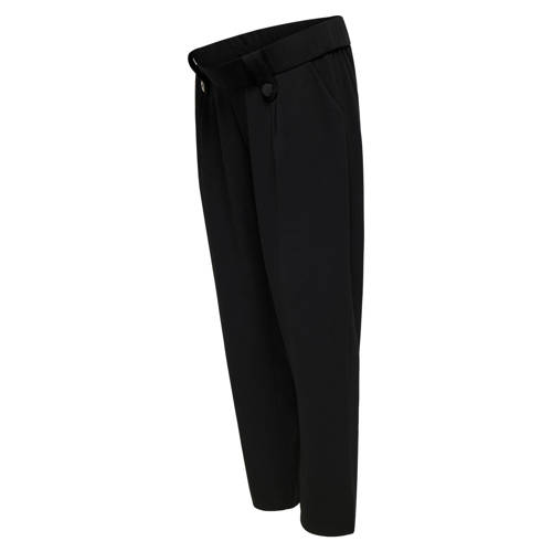 ONLY MATERNITY regular high waist zwangerschaps casual broek zwart Dames Polyester - maat L-32 afbeelding