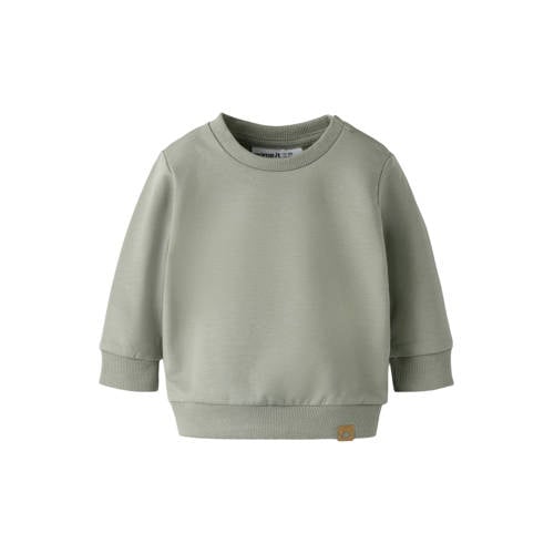 NAME IT BABY sweater groen Effen - maat 62 | Sweater van NAME IT afbeelding