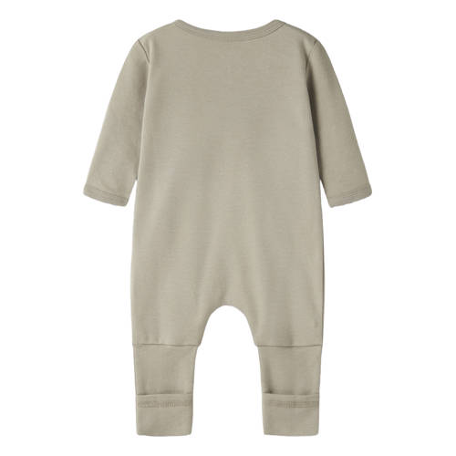 NAME IT BABY pyjama - set van 2 bruin/groen Multi Jongens Katoen Ronde hals