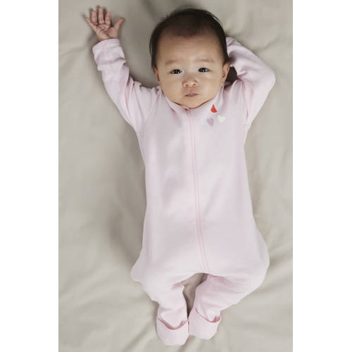 NAME IT BABY pyjama - set van 2 roze/lichtroze Meisjes Katoen Ronde hals - maat 86 afbeelding