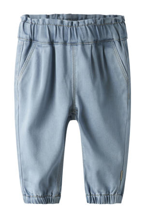 regular waist regular fit jeans light blue denim