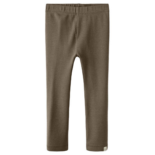 LIL' ATELIER MINI casual broek bruin Meisjes Katoen Effen - maat 92 afbeelding