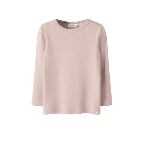 LIL' ATELIER MINI longsleeve lichtroze Jongens/Meisjes Katoen Ronde hals - maat 116 afbeelding
