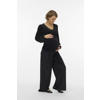MAMALICIOUS fluwelen zwangerschaps top zwart