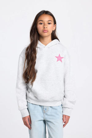 sweater met backprint grijs