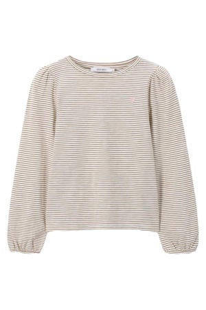 gestreepte longsleeve ecru