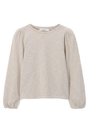 gestreepte longsleeve ecru