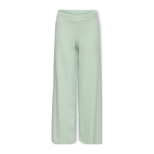KIDS ONLY GIRL Wide leg casual broek lichtgroen Meisjes Polyester Effen - maat 134 afbeelding
