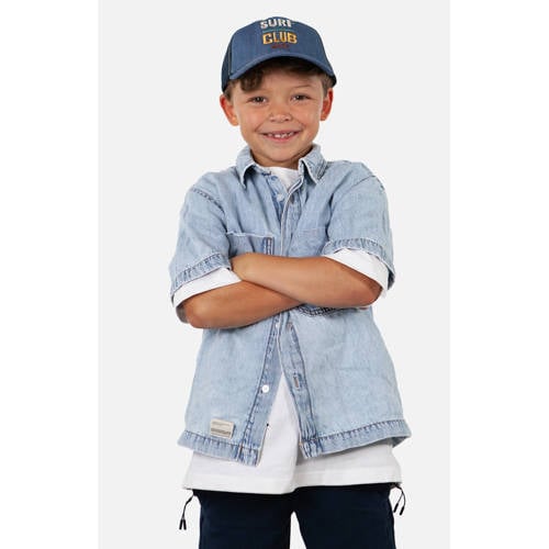 Barts pet met printopdruk denim Blauw Jongens Katoen Logo - maat 53-55 afbeelding