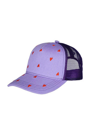 pet Blyz Cap met hartjes print lila
