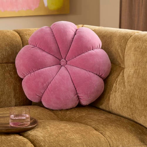 NOUS Living sierkussen Racale (Ø45 cm) Roze Effen | Sierkussen van NOUS Living afbeelding