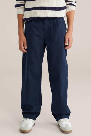 casual broek donkerblauw