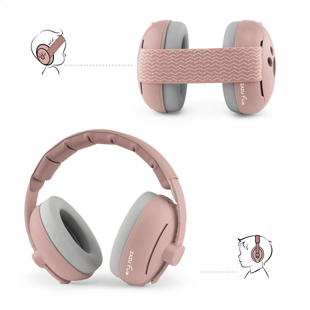 Zazu Earmufs Baby & Junior - Pink