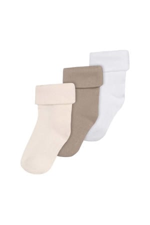 sokken - beige/ecru/wit (set van 3)