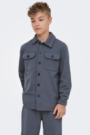overshirt grijsblauw
