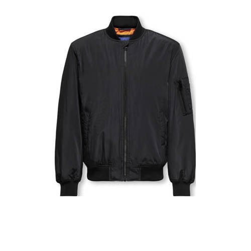 ONLY & SONS JUNIOR bomberjack zwart Jas Jongens Polyester Klassieke kraag - maat 170 afbeelding