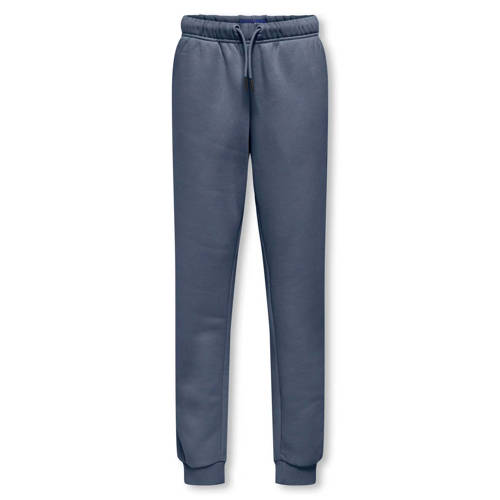 ONLY & SONS JUNIOR regular joggingbroek grijsblauw Jongens Katoen Effen - maat 170 afbeelding