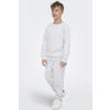 ONLY & SONS JUNIOR regular joggingbroek super lichtgrijs melange