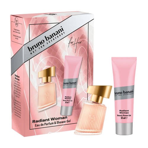 Bruno Banani Radiant Woman geschenkset - eau de parfum 30 ml + douchegel 50 ml afbeelding