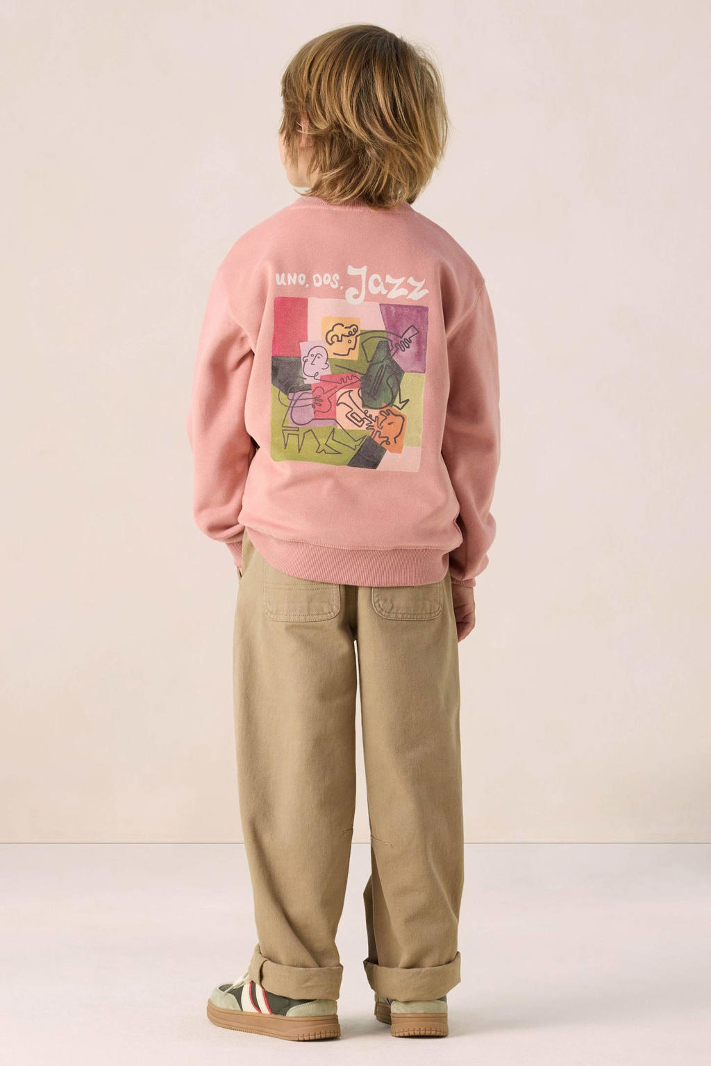 Sissy-Boy sweater met backprint roze