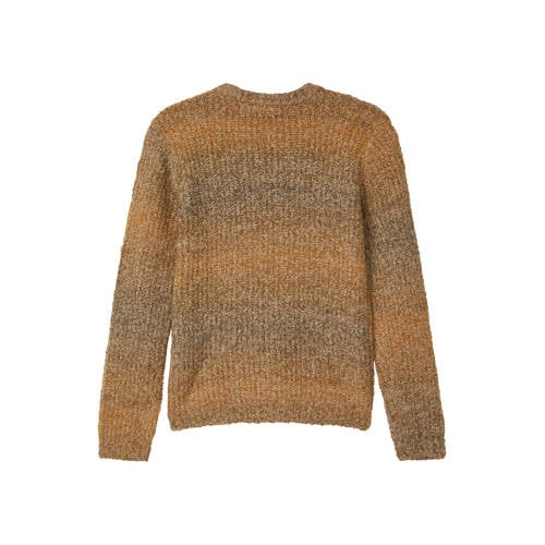 s.Oliver gebreide trui donkerbruin Jongens Acryl Ronde hals Meerkleurig