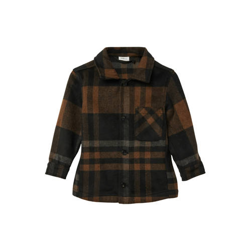 s.Oliver geruit overhemd bruin Jongens Polyester Klassieke kraag Ruit - maat 116/122 afbeelding