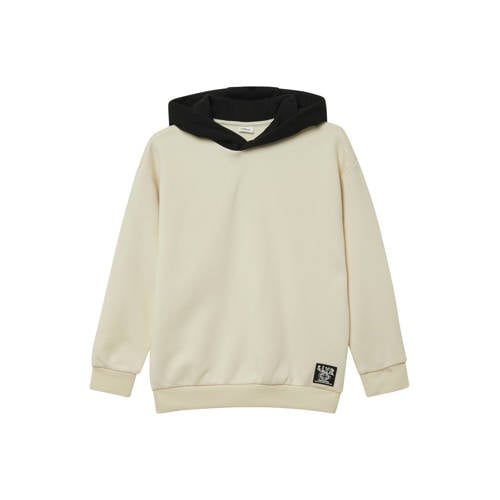 s.Oliver hoodie met backprint ecru Sweater Backprint - maat 146/152 afbeelding