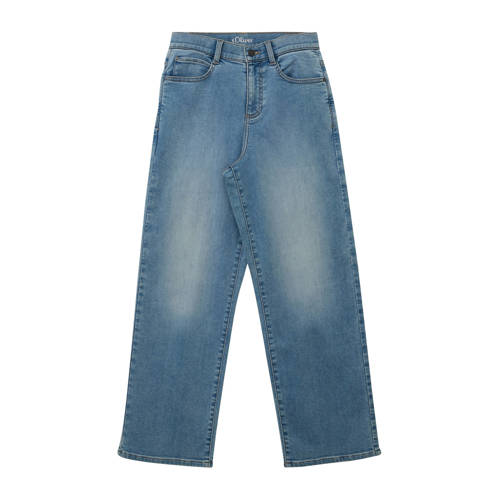 s.Oliver regular waist regular fit jeans light blue denim Blauw Jongens Katoen - maat 146 afbeelding