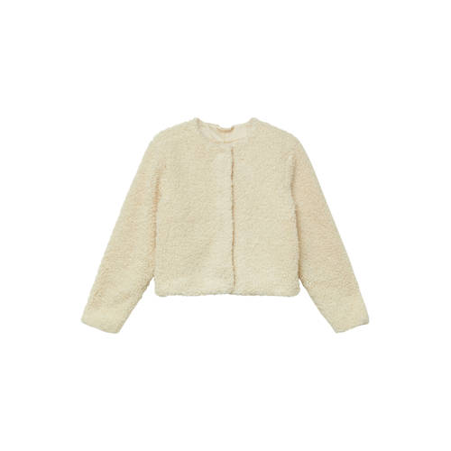 s.Oliver jasje voor binnen ecru met glitter Meisjes Polyester Ronde hals - maat 146/152 afbeelding