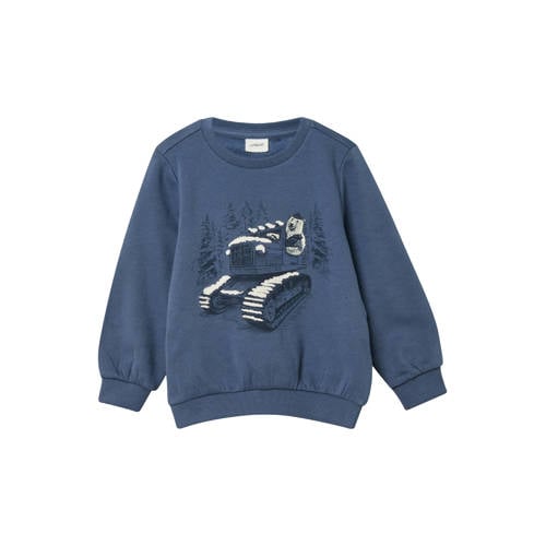 s.Oliver sweater blauw Printopdruk - maat 92/98 | Sweater van s.Oliver afbeelding