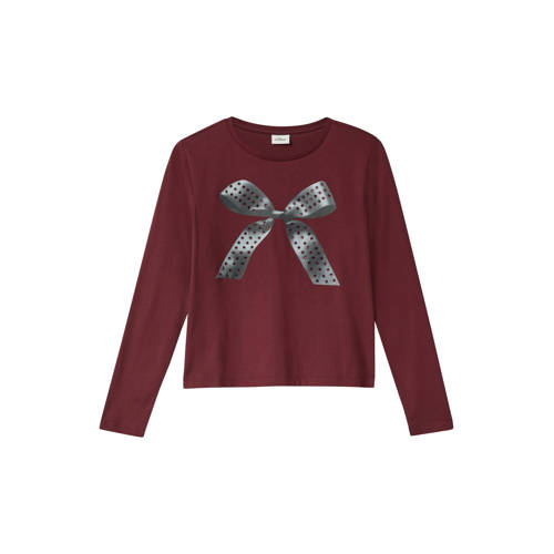 s.Oliver longsleeve paars Meisjes Katoen Ronde hals Printopdruk - maat 134/140 afbeelding