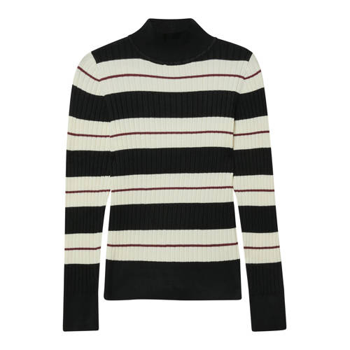 s.Oliver longsleeve ecru rib gebreid Meisjes Viscose Opstaande kraag Meerkleurig - maat 146/152 afbeelding