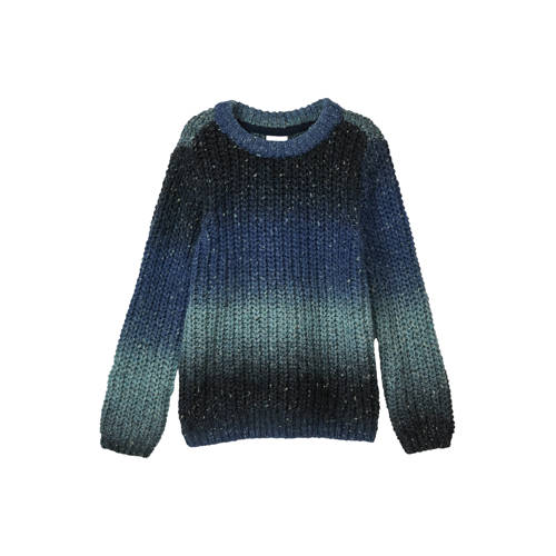 s.Oliver gebreide trui donkerblauw Jongens Polyester Ronde hals Meerkleurig - maat 92/98 afbeelding