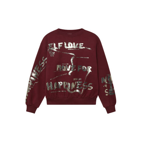 s.Oliver sweater paars All over print - maat 134/140 afbeelding