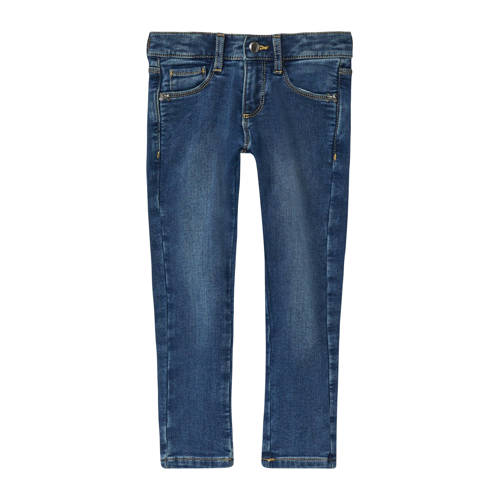s.Oliver slim fit jeans medium blue denim Blauw Meisjes Katoen Effen - maat 116 afbeelding