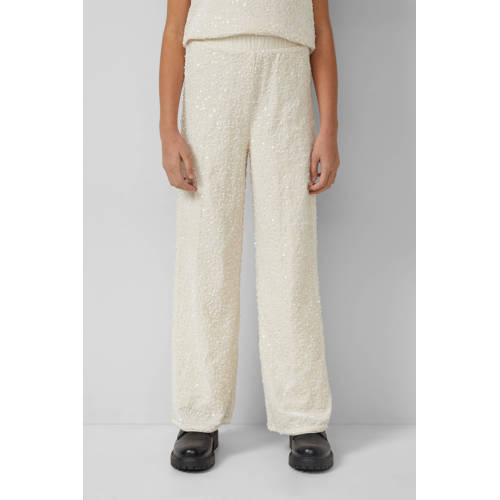 s.Oliver casual broek ecru Meisjes Polyester Effen