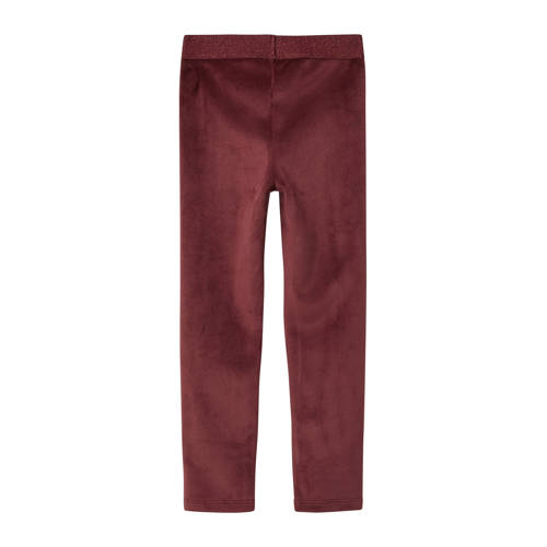 s.Oliver suede legging paars Effen - maat 92 - glitter afbeelding