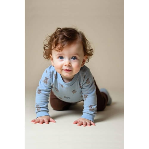 s.Oliver sweater lichtblauw All over print