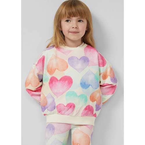 s.Oliver sweater met hartjes ecru Hartjes