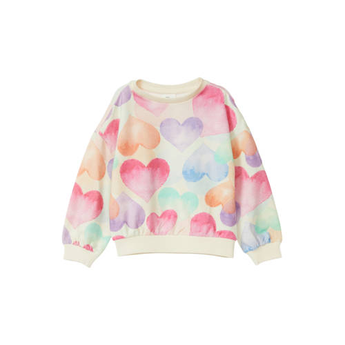 s.Oliver sweater met hartjes ecru Hartjes - maat 140 afbeelding