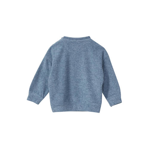 s.Oliver sweater blauw Printopdruk
